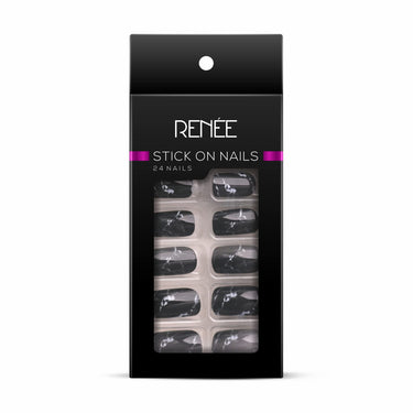 RENEE Stick On Nails DN 03| 24 Reusable Artificial Fake Nail Set| Lightweight & Long Lasting & RENEE Eau De Parfum OUD Aspire Premium Long Lasting Luxury Perfume Scent, 50ml
